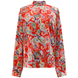 HOPE LS SHIRT RED PAISLEY